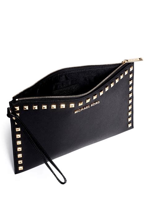 michael kors selma clutch black|Michael Kors Selma Black Bags & Handbags for Women.